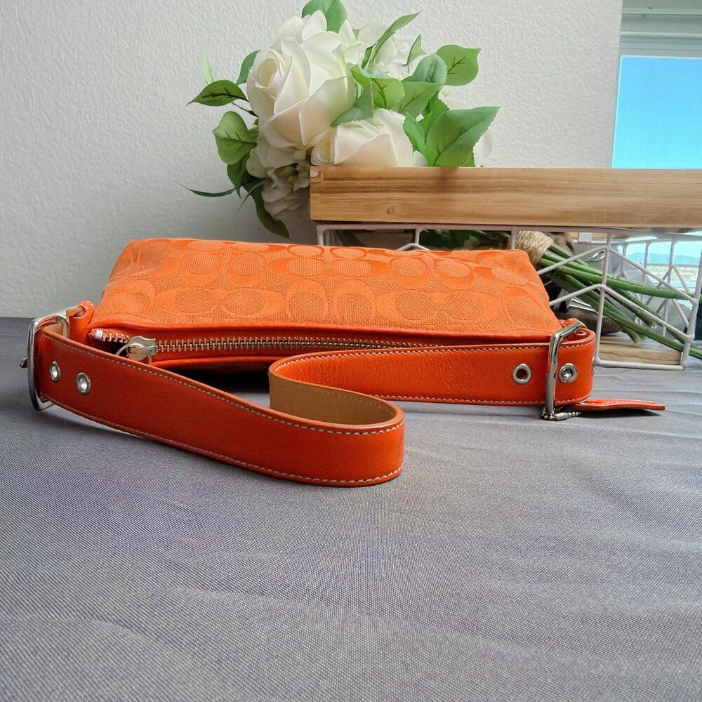Rare Coach Vintage Y2k Orange Signature Shoulder Bag … - Gem